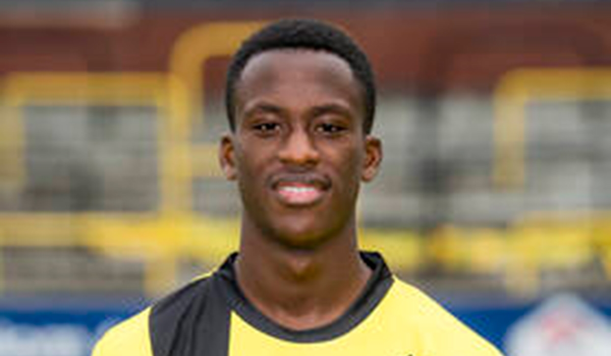 Glen Habimana who scored for Victoria Rosport in Luxembourg.