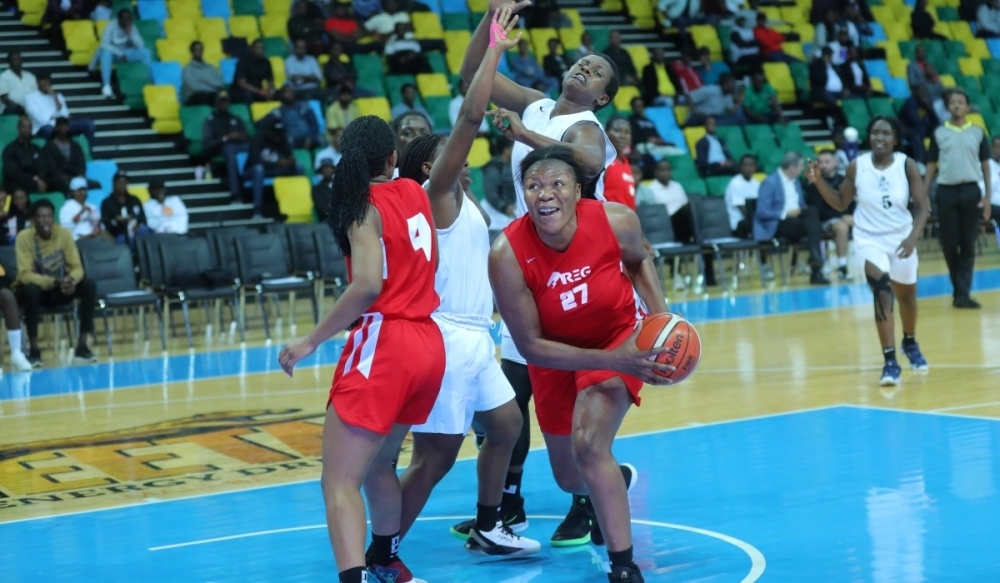 REG women team during the final game of the play-offs against APR BBC at Kigali Arena. REG will host UR Women&#039;s basketball team as the women&#039;s league start. File