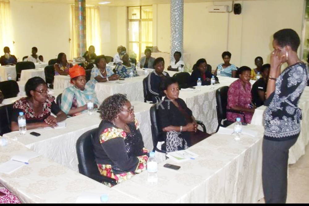 Women living with HIV during a workshop on how to cope with stigma. More women than men faced stigma. 34.8 per cent of sampled women faced stigma, while 22.4 per cent of sampled men did. 