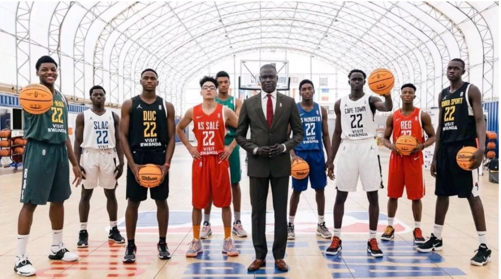 The 12 NBA Academy prospects drafted, through BAL Elevate Program, to play the BAL 2023. Courtesy