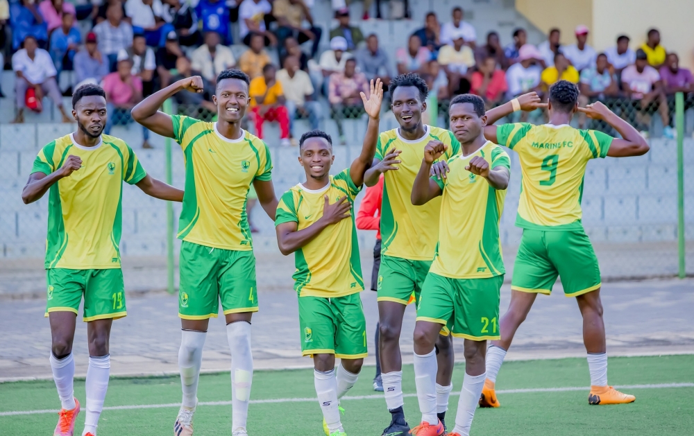 Marines FC shock archrivals Etincelles FC with a comfortable 3-1 victory in an epic Peace Cup round of 16 encounter at the Umuganda Stadium on Wednesday. Courtesy