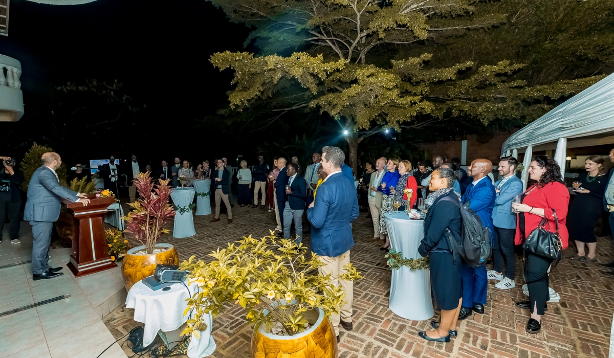 Wilson lauched his book on March 1 at the residence of British High Commissioner in Kigali.