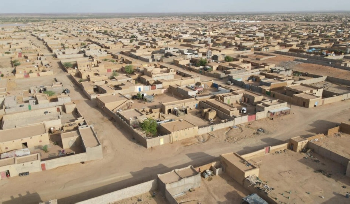 An aerial view of the city of Kidal on August 27, 2022. Photo by AFP