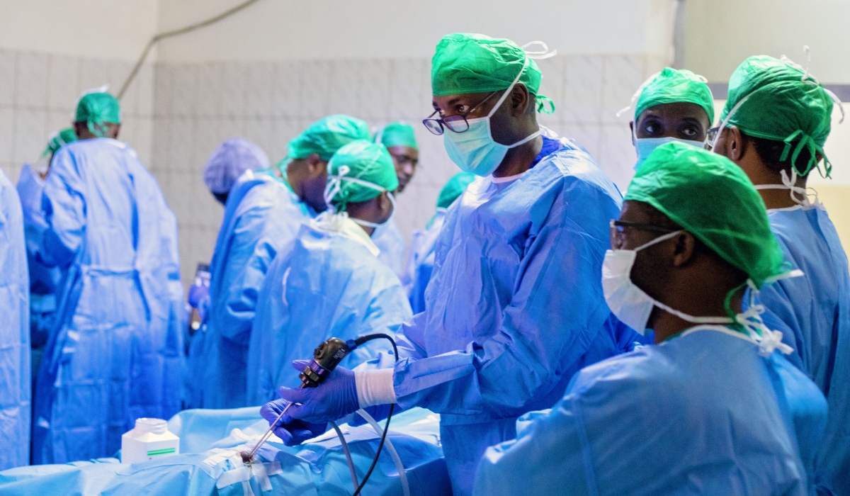 Doctors conduct an operation at Kacyiru Hospital. Organ donation law expected to be operational in May. Craish Bahizi