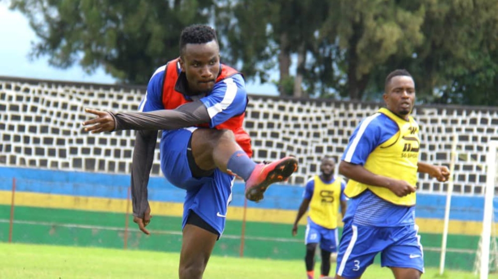 Gorilla FC striker Onesme Twizerimana during a training session. File