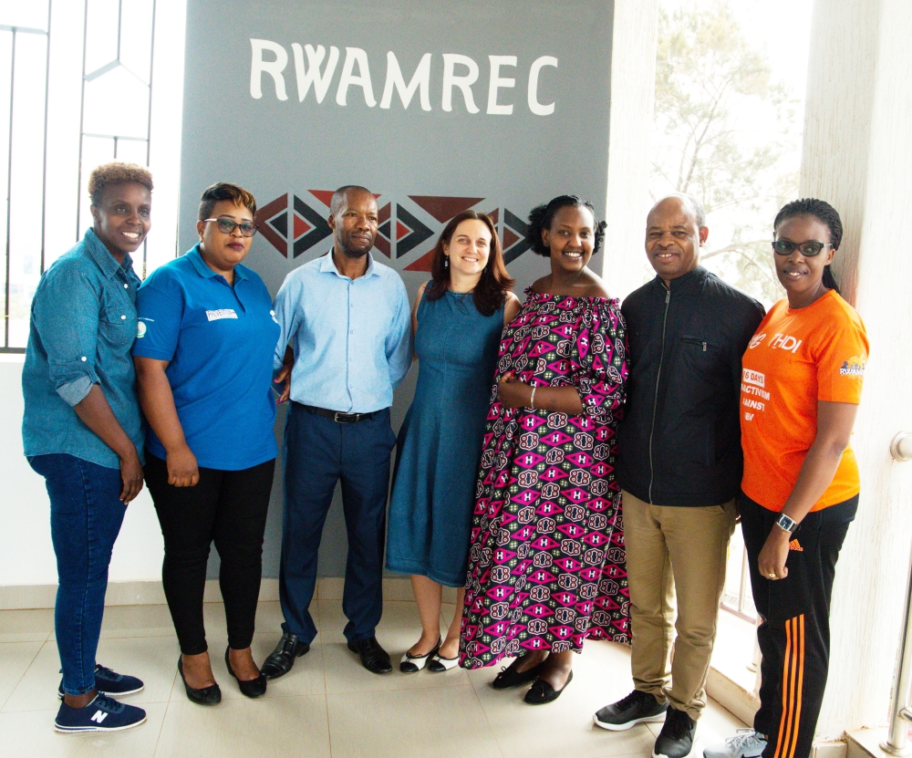 Officials from RWAMREC in a group photo.