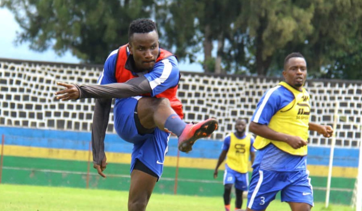 Gorilla FC striker Onesme Twizerimana during a training session. File