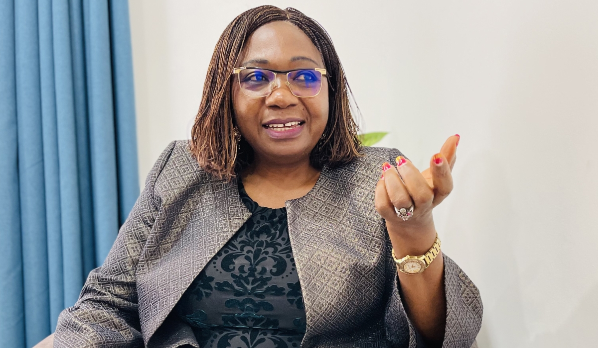 UN Women Country Representative in Rwanda, Jennet Kem, during the interview  ahead of International Women’s Day celebrations, Monday, March 6, 2023. Photo by Emmanuel Ntirenganya)