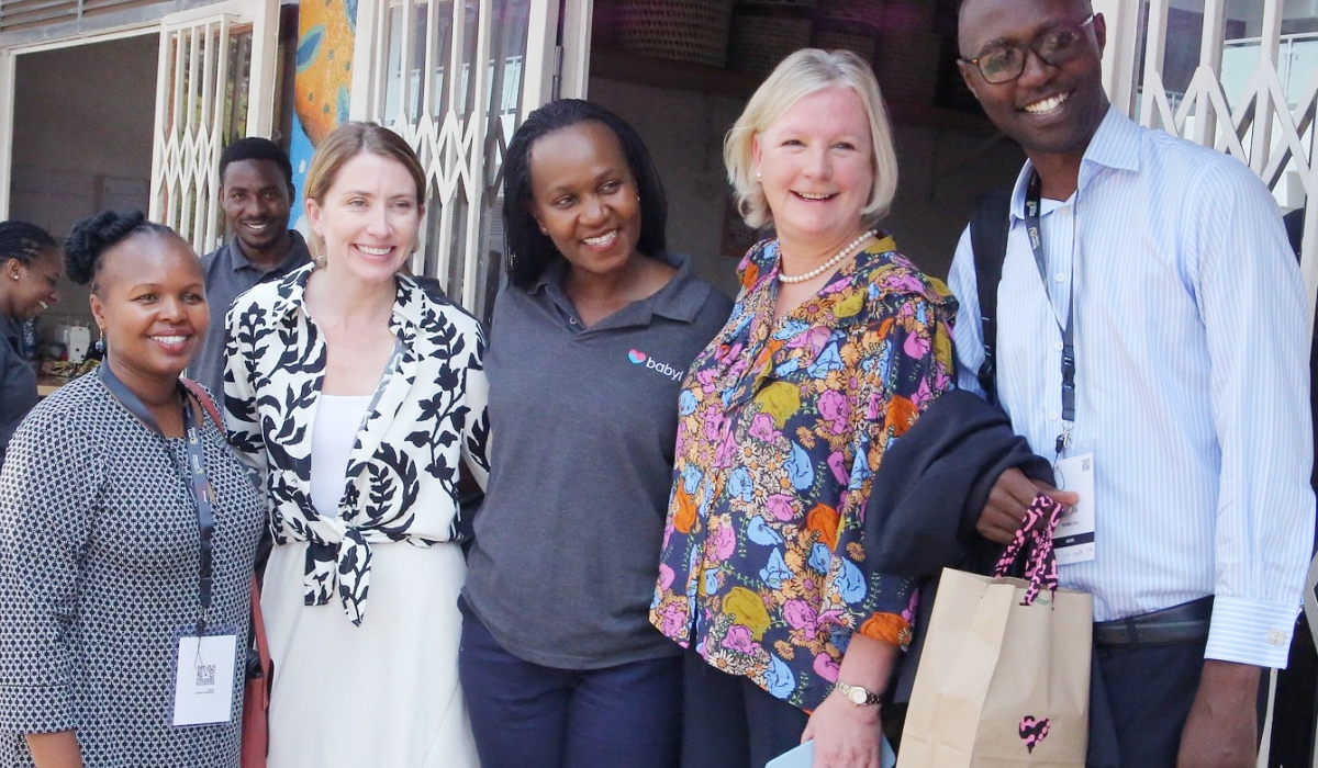Tracey McNeill, Director for Primary Healthcare Global Development at the Bill and Melinda Gates Foundation, with a delegation and members of Babyl Rwanda visited the centre. Craish BAHIZI