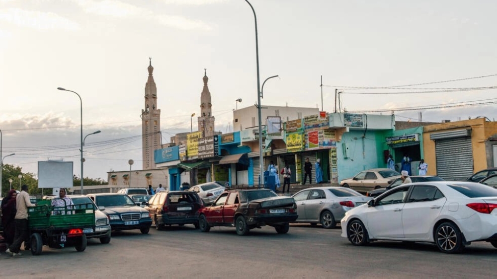 A photo taken in Nouakchott, Mauritania shows traffic along a street in the city. By AFP