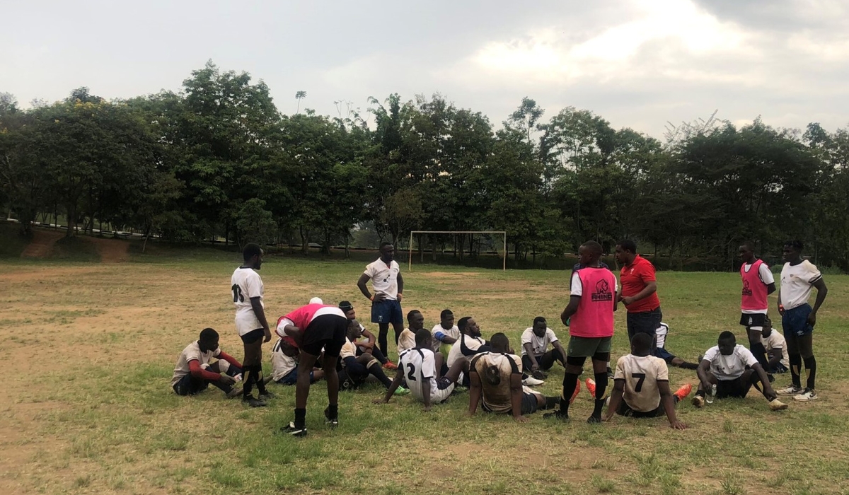 Kigali Sharks beat Muhanga Thunders 16-14  at Red Cross Rugby ground in Kacyiru on Saturday, March 11. Courtesy