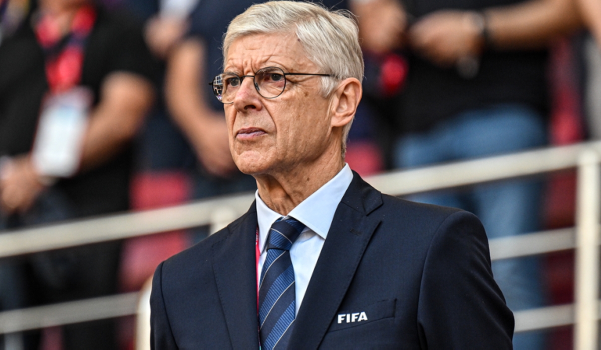 Former Arsenal head coach is in Kigali for the 73rd FIFA Congress that will bring together about 2,000 delegates from 211-member associations across the globe in Kigali on Thursday, March 16. Internet