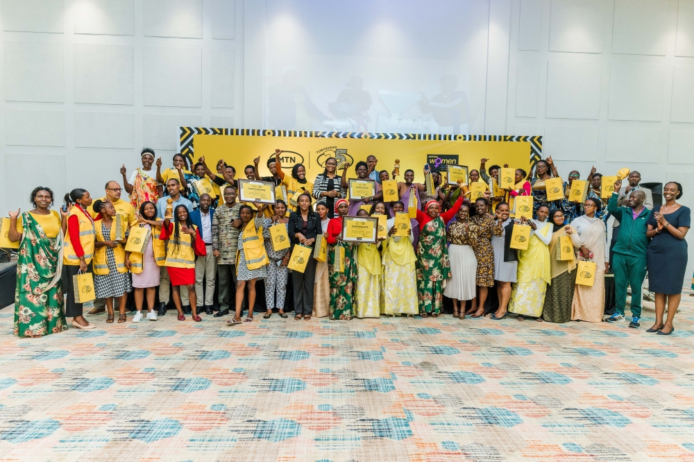 MTN Rwanda Plc has awarded five women-led lending and saving groups involved in different income-generating activities including agriculture, livestock farming, handcrafts, innovative and technology projects.
