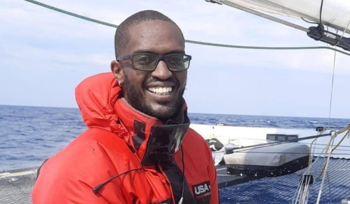 James Cyigenza became the first African sailor to help set a world sailing speed record. Courtesy