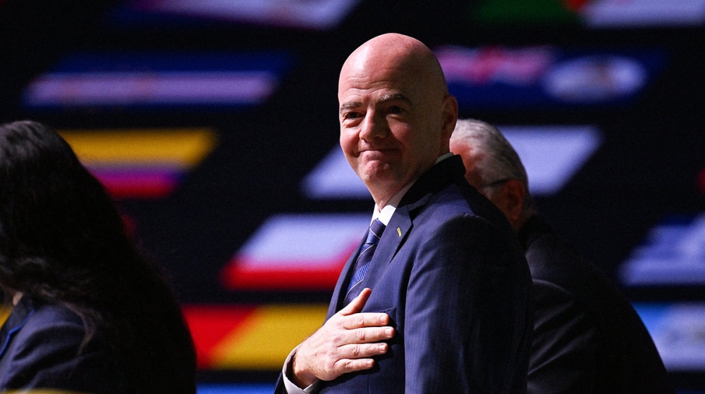 FIFA President after being re-elected in Kigali. Courtesy