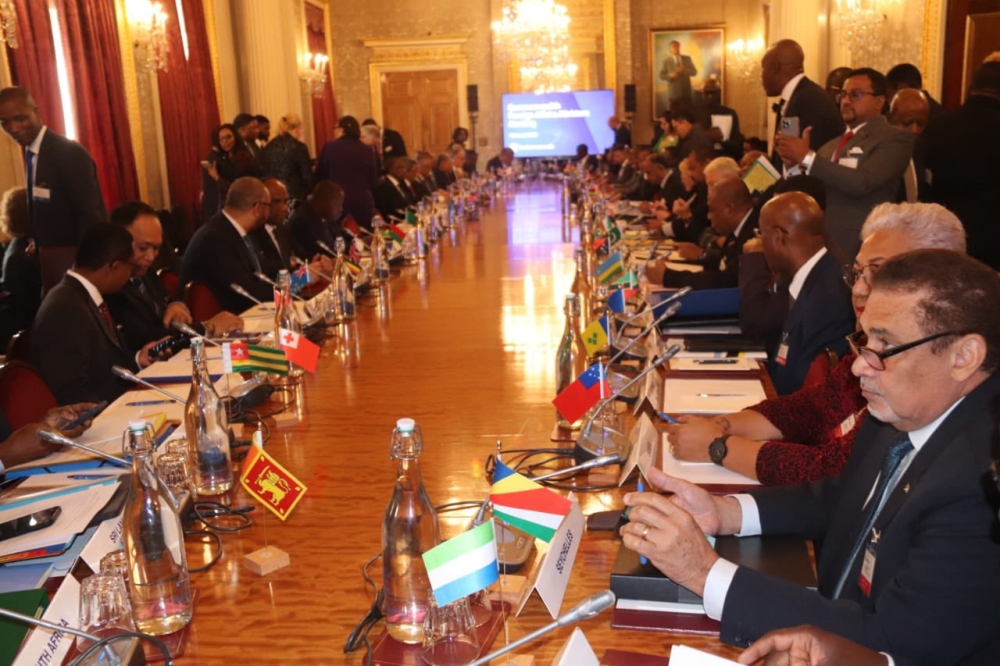 The 22nd annual Commonwealth Foreign Affairs Ministers Meeting (CFAMM) held in person at the Commonwealth Secretariat headquarters, Marlborough House, in London. Courtesy