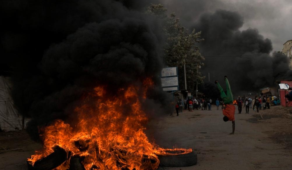 Kenyan riot police were out in force Monday for a day of action called by the opposition to protest the country&#039;s cost of living crisis, despite a ban on the demonstrations.