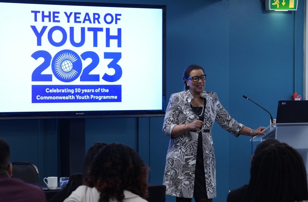 The Commonwealth Secretary-General, Patricia Scotland KC,speaks during the launch of the website on March 21. Courtesy