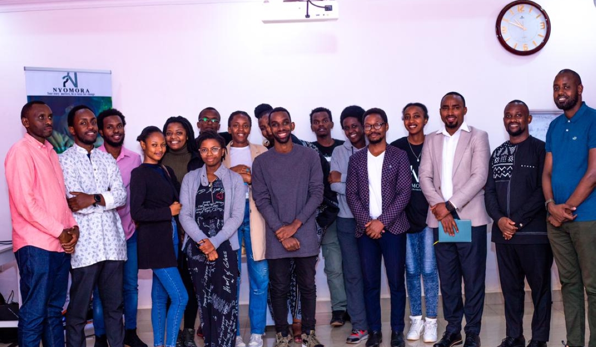 Different people including mental health activists, counselors, and psychotherapists who attended a Rundown on Mental Health, a discussion organised by Nyomora on March 19 at AOG Ingenzi, Kimironko. Courtesy photos