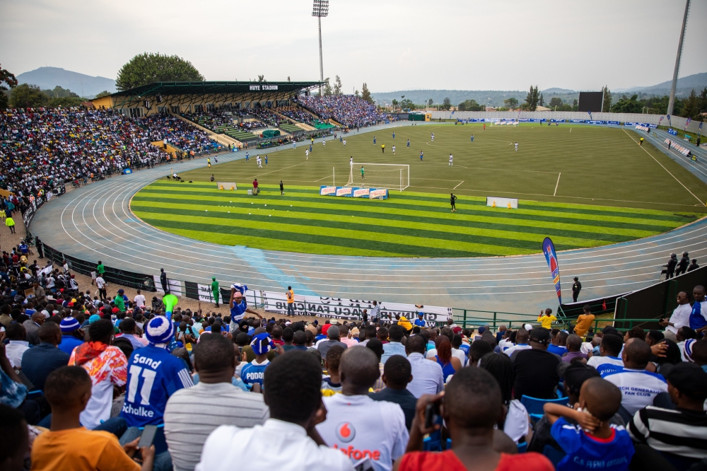 Fans follow Rwanda&#039;s derby as APR face Rayon at Huye stadium last month. CAF has announced that Huye Stadium is not qualified yet to host the AFCON qualifiers due to substandard. Mugwiza
