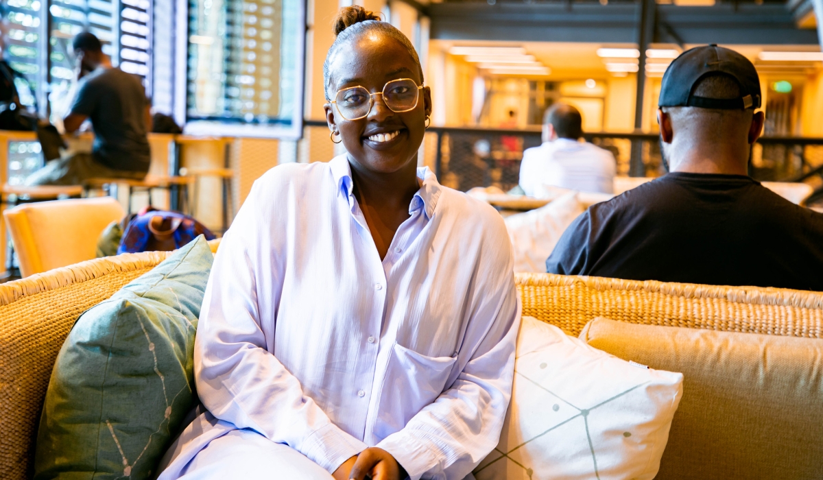 Elizabeth Berabose, the founder and CEO of Berabose Design, during the interview . Photo by Crasih Bahizi