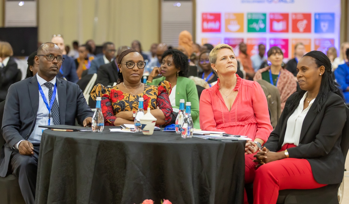 (L-R) Vice Chancellor of UR, Didas Muganga Kayihura, Minister of Education Valentine Uwamariya, Ambassador of Sweden to Rwanda, Johanna Teague during the event.