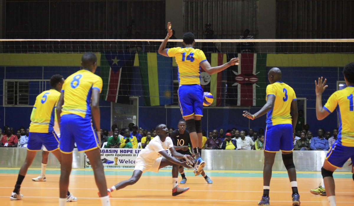 National Volleyball team during the game against Kenya. The Rwanda Volleyball Federation (FRVB) is in the process of hiring a new head coach. Sam Ngenda