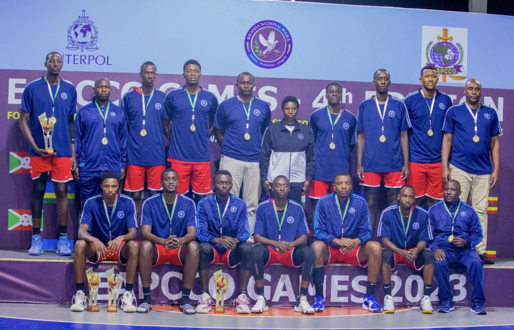 Rwanda National Police (RNP) struck yet another gold medal in the EAPCCO Games after hosts’ basketball team beat Tanzania 96-37 in Saturday’s final held at Lycee De Kigali. Courtesy