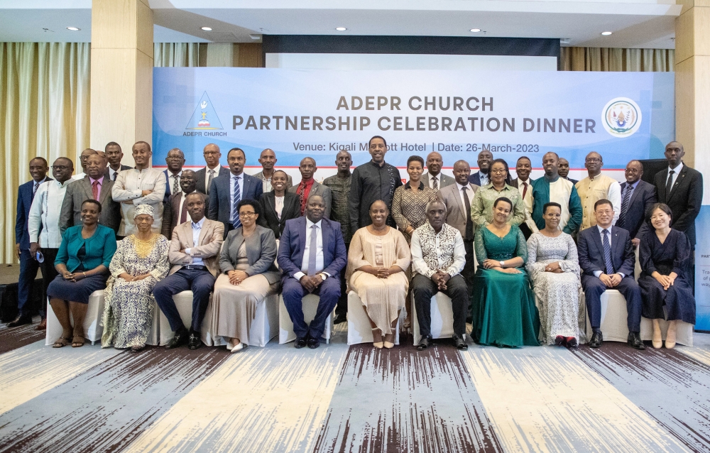 Partners and the church leaders in a group photo at the event on Sunday, March 26.