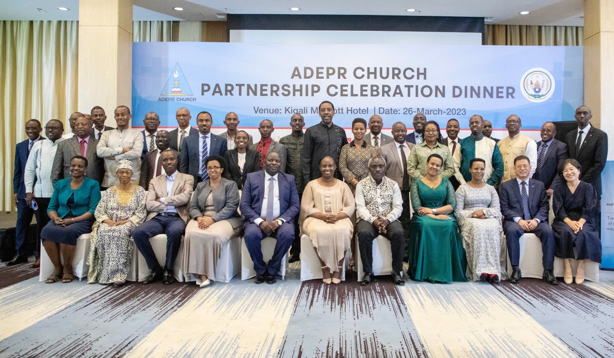 Partners and the church leaders in a group photo at the event on Sunday, March 26.