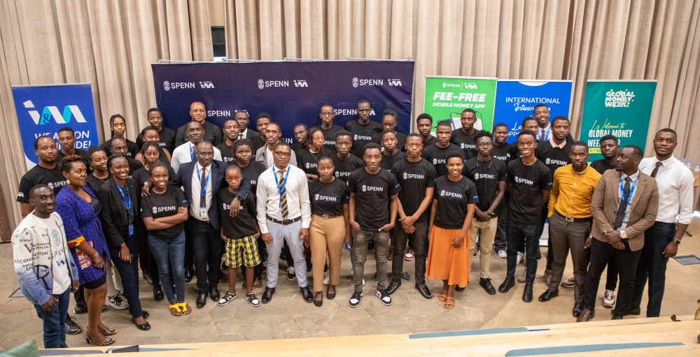 A group photo of the participants as SPENN Rwanda welcomed students  at their Head Offices located at Norrsken premises to educate them about financial literacy on March 28. Dan Gatsinzi