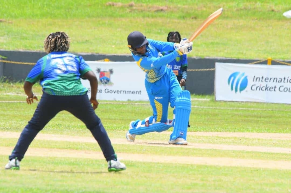 Rwanda defeated a much-improved Sierra Leone team by 5 wickets to record their second win of the tournament. Courtesy 