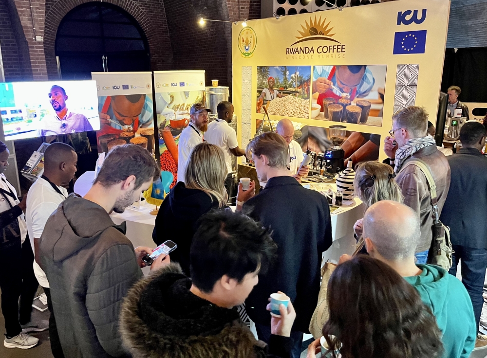 Rwandan coffee producers have graced the Amsterdam Coffee Festival for the fourth time that is underway from March 30 to April 1. Courtesy