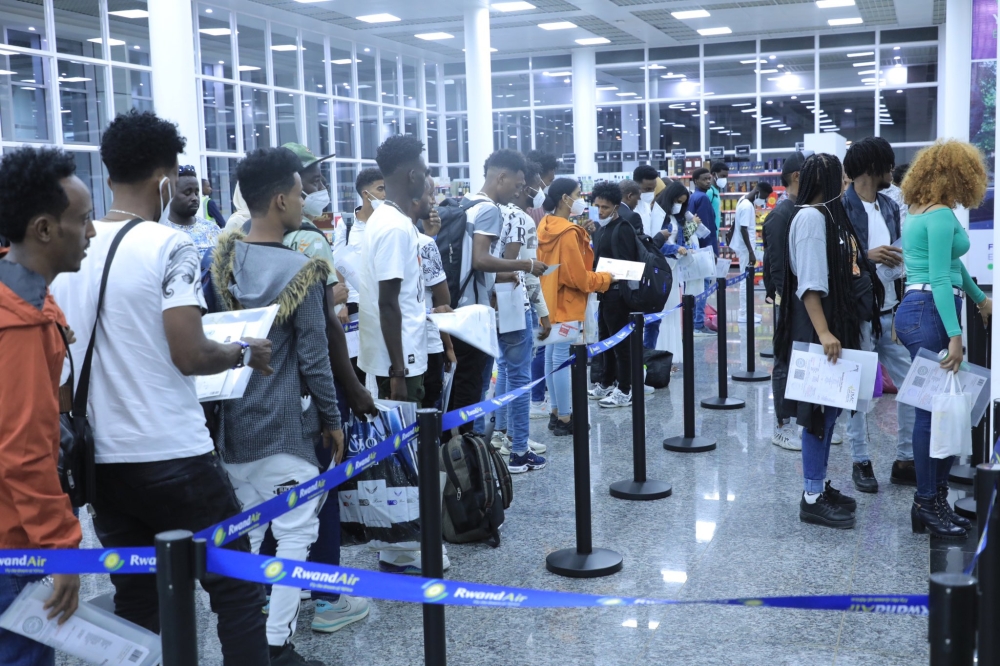 A group of 103 refugees and asylum seekers from Libya arrived in Rwanda on the night of Thursday, August 18.