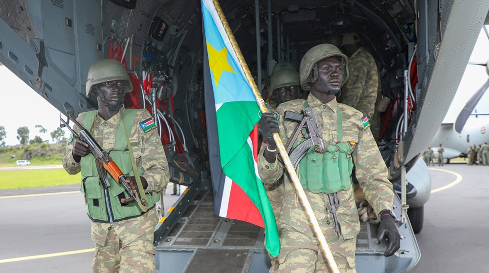 Additional South Sudan People&#039;s Defence Forces soldiers arrived in Goma, eastern DR Congo, on April 3, as part of EACRF. Following the previous deployments by Kenya, Burundi, and Uganda, South Sudan’s entry now marks the full deployment of the regional force.