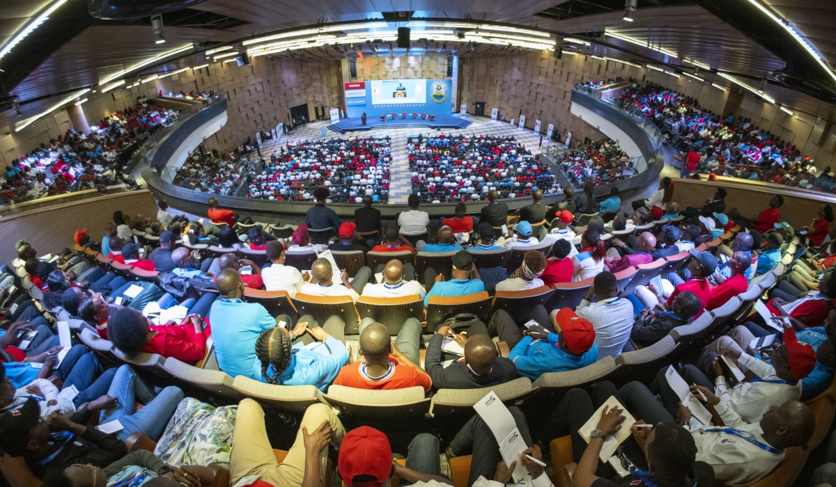 Members of the ruling party, Rwanda Patriotic Front (RPF-Inkotanyi) at the National Congress as they celebrated its 35th Anniversary. Photo by Village Urugwiro