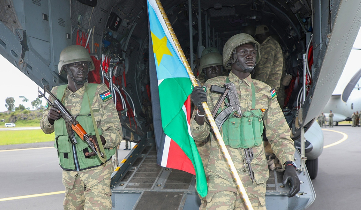 Additional South Sudan People&#039;s Defence Forces soldiers arrived in Goma, eastern DR Congo, on April 3, as part of EACRF. Following the previous deployments by Kenya, Burundi, and Uganda, South Sudan’s entry now marks the full deployment of the regional force.