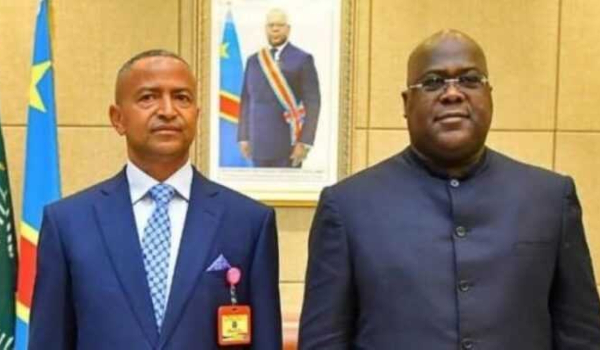 DR Congo President Felix Tshisekedi with Moise Katumbi in Kinshasa. Internet
