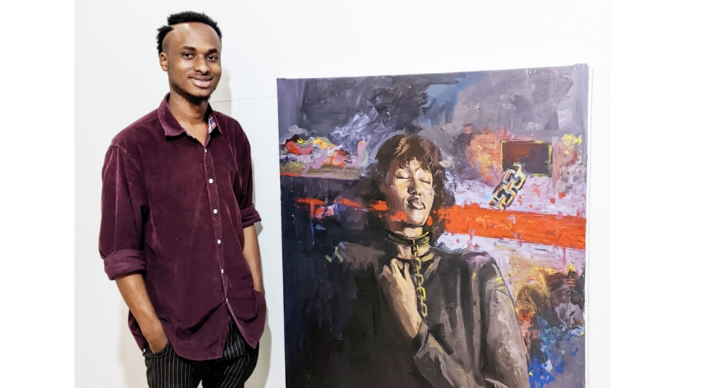 Henry Munyaneza, painter and digital artist