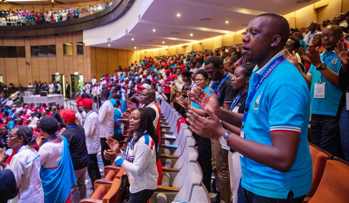 Members of the RPF-Inkotanyi during the 16th National Congress of the party to celebrate the 35th Anniversary. Photo by Olivier Mugwiza