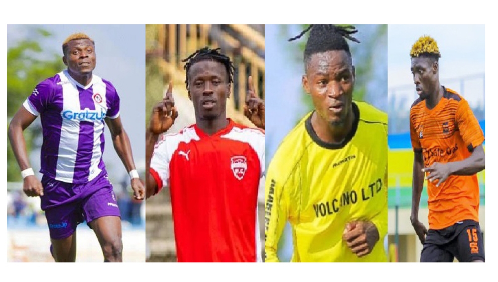 Foreign players in Rwanda Samson Babuwa (Sunrise FC) , Moro Sumaila (Etincelles) , Abubakar Jibrine Akuki (AS Kigali) and  Sadick Sulley (Bugesera FC). Courtesy