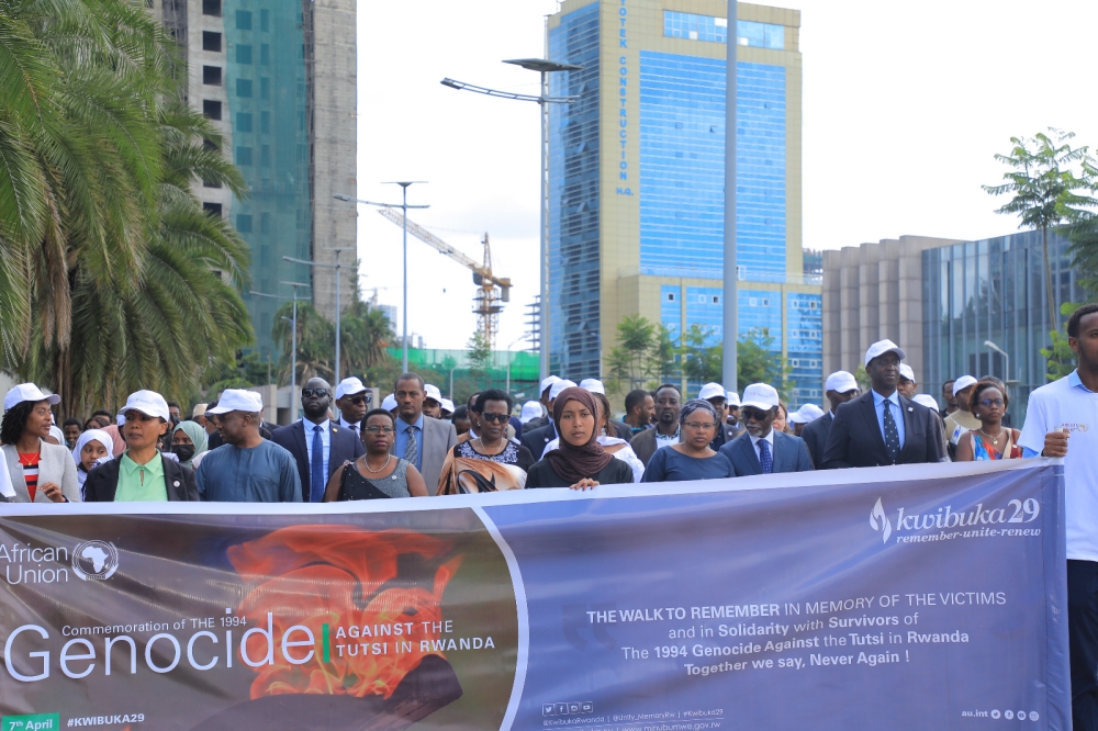 African Union during a Walk to Remember the Genocide Against the Tutsi. Courtesy