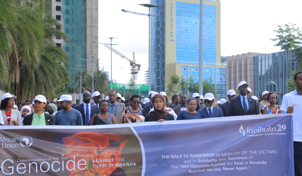African Union during a Walk to Remember the Genocide Against the Tutsi. Courtesy