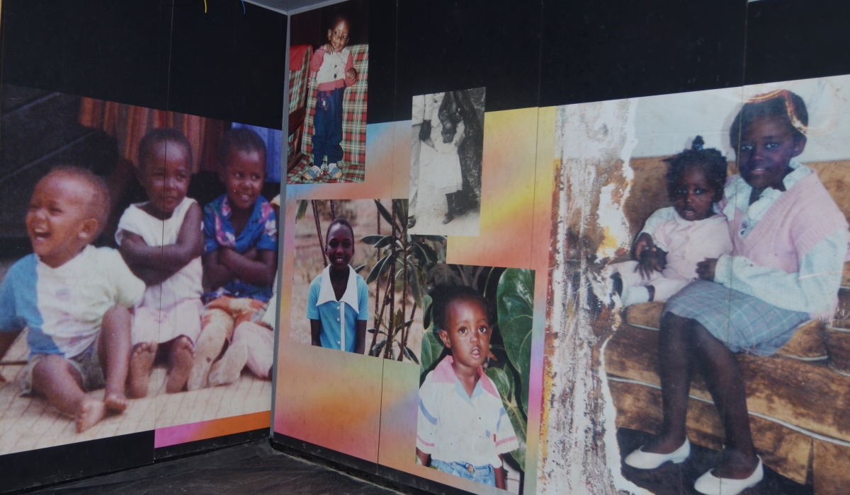 Pictures of some of the children who were killed at Murambi in Nyamagabe during the Genocide against the Tutsi. Photos: Sam Ngendahimana.