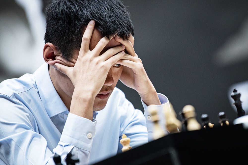 Ding Liren scored a crucial victory in game four on Thursday, April 13.