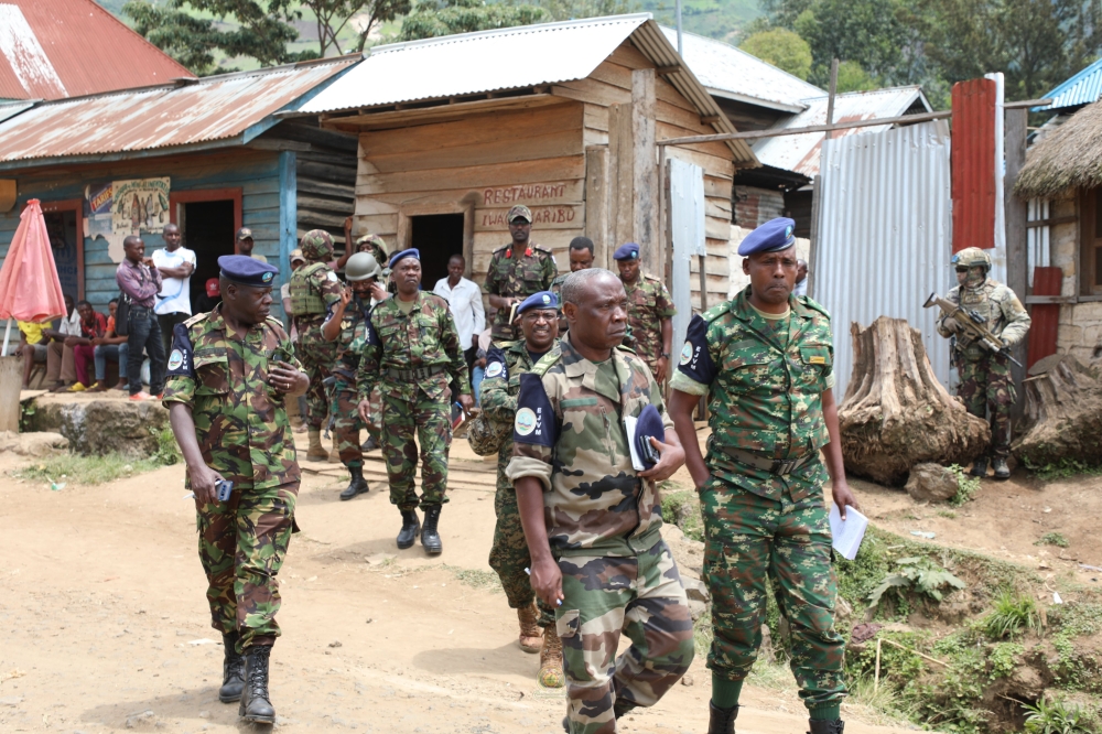 A joint bureau comprising the ad hoc verification mechanism, the East African Regional Force, the expanded joint verification mechanism and the EAC monitoring and verification mechanism on Thursday, April 13, verified the withdrawal of M23 rebels and the deployment of Kenya and South Sudan Contingents in Tongo within Rutshuru territory, in eastern DR Congo.