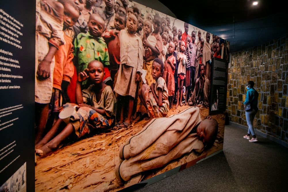 Inside Kigali Genocide Memorial.