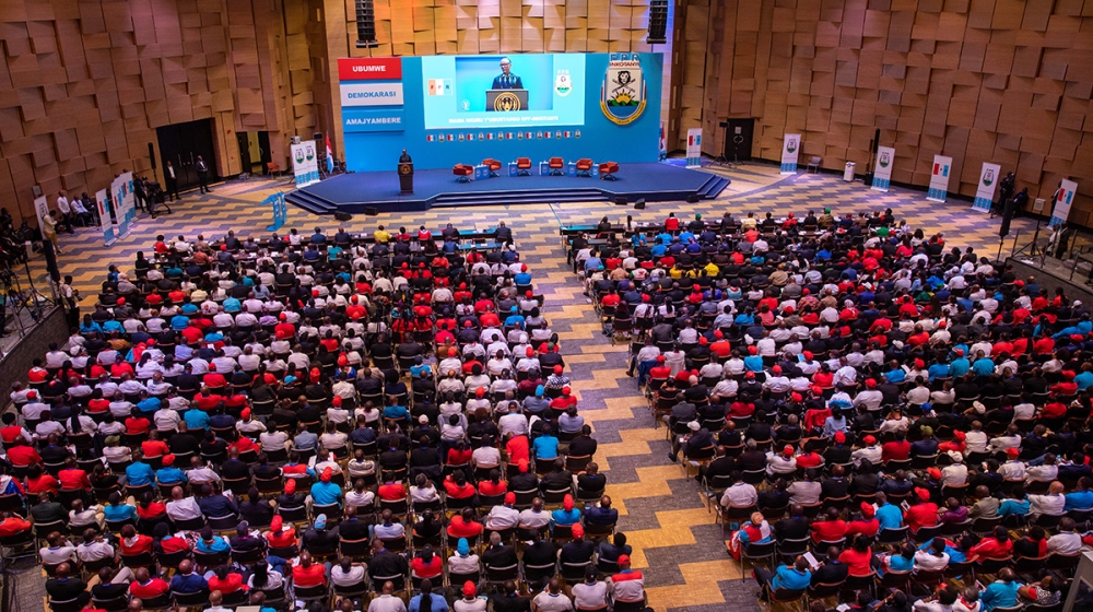 President Paul Kagame addressing the 16th National Congress of RPF-Inkotanyi on Sunday, April 2, 2023. Photo by Olivier Mugwiza