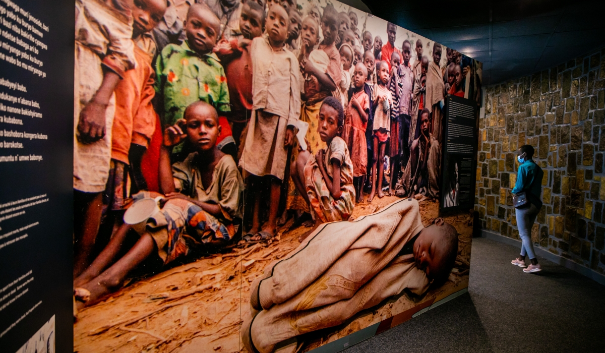 Inside Kigali Genocide Memorial.