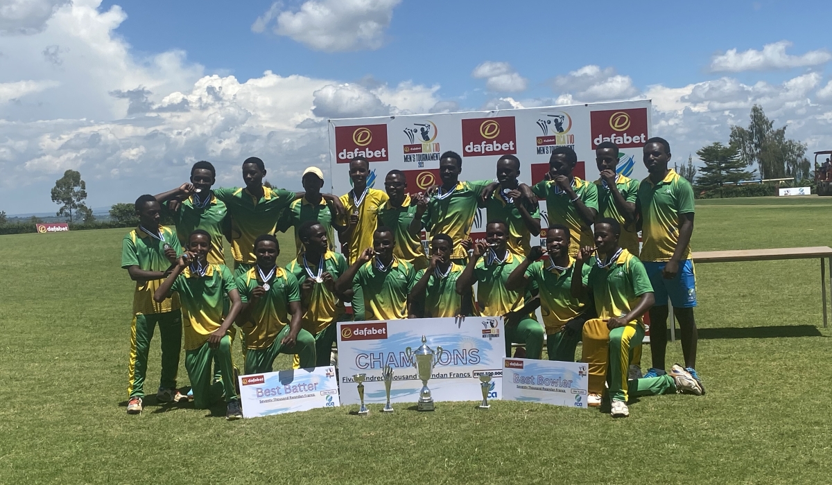 IPRC-Kigali were crowned Dafabet RCA Men’s T10 tournament champions. Photo: Eddie Nsabimana